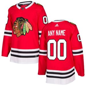 NHL Chicago Blackhawks Trøye Custom Hjemme Rød Authentic